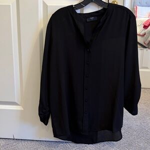 Tahari black Button-Down Shirt